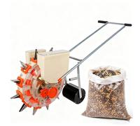 BAOJUHUIKANG 10 mouths, 6/7/8/10 Nozzle Hand Push Seed Drill Adjustable Spacing Agricultural Sowing Artifact, for Garden, Small Farm & Vegetable(7 Nozzles)