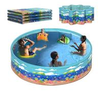 BAOJUHUIKANG 120cm,PVC Folding Durable Plastic Household Bathtub, Non Inflatable Folding Circular Pool Multi-Layer Material for Outdoor And Backyard Use