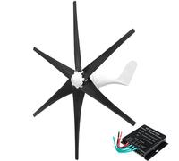 BAOJUHUIKANG 12V, 14000W 12V/24V/48V Wind Turbines Generator Kit, 6-Blade Vertical Wind Power Turbine,with Wind Controller, for Home Farm Rvs Boats