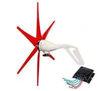 BAOJUHUIKANG 12V, 14000W Windmill Turbines Generator 12V/24V/48V Small 6 Blade Wind Industrial Machinery Equipment, for Marine Home Charging(With Controller)