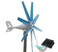BAOJUHUIKANG 12V,3000W Hybrid Wind Turbine Generator 8 Blades Wind Generator Kit Efficient Renewable Energy Solution, High Performance Wind Power System,for Boats & Terraces