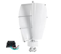 BAOJUHUIKANG 12V, Low Noise Wind Turbine Generator Kit 5000W Low Start Wind Speed Vertical Axis Wind Turbine Generator with MPPT Controller for Boats, Terrace, Marine