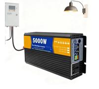BAOJUHUIKANG 12V to 110V 60HZ,Pure Sine Wave Power Inverter, 5000W DC12V 24V 48V 60V 72V DC To 110V/220V AC 50HZ 60HZ Inverter Car Power Inverter with 1 AC Outlets,60V To 110V