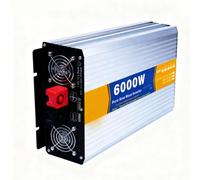 BAOJUHUIKANG 12V TO 120V,6000W DC 12V/24V/48V/60V/72V Pure Sine Wave Inverter Charger Split Phase DC Input AC Output 120V/240V Low Frequency Solar Power Inverter Converter,Dc 72v,AC 220V