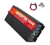 BAOJUHUIKANG 12V TO 230V,4000W Pure Sine Wave Inverter, 12V-72V DC To 110V/230V AC Power Inverter for RV Off Grid Truck Air Conditioner,with 2 AC Outlets And LCD Display