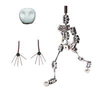 BAOJUHUIKANG 15cm, 12CM-20CM Metal Puppet Figure DIY Stop Motion Armature Kits, Stop Motion Animation with Hands And Skull for Stop Motion Animation & Clay Maker