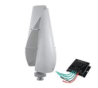 BAOJUHUIKANG 220V, 1000W Vertical Axis Wind Turbines Generator Kit, 12-48V Vertical Axis Wind Turbine with Wind Solar Hybrid Controller for Home Use