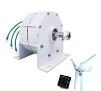 BAOJUHUIKANG 220V, 14000W AC Wind Turbine Generator+Controller,Windmill Wind Turbine Generator Kit for Boats Terraces Cabins Or Home(White 12V 24V)