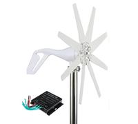 BAOJUHUIKANG 220V, 15000W Portable 8-Blade Wind Turbine, Compact Design for Easy Installation, Perfect for Off-Grid Living And Renewable Energy Projects 12V/24V/48V/220V