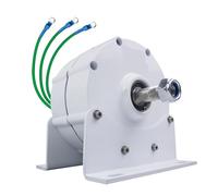 BAOJUHUIKANG 220V, 6000W Low RPM Permanent Magnet Generator 12V 24V 48V 220V High Efficiency Gearless Free Energy Power Generators for Water Turbine Hydro Alternator (With Base)