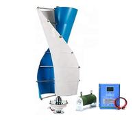 BAOJUHUIKANG 220V, Low Noise 5000W Vertical Axis Wind Turbine Generator Low Start Wind Speed 48V 24V 12V Windmill with Controller for Garden for Marine,RV,Home