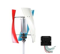 BAOJUHUIKANG 220V, Three-Phase AC Permanent Magnet Wind Turbine12v/24V/48V with 3 Blades & Controller - Ideal for Boats, Homes, Gazebos & Chalets 10000W 220V
