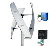 BAOJUHUIKANG 24V, 12V-220V 3Phase Vertical Wind Generator 3000W No Noise Vertical Axis Wind Turbine Generator with Controller Suitable for Wind And Solar Power Generators(Low Noise)
