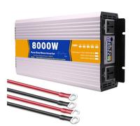 BAOJUHUIKANG 24V TO 110V,12V/24V/48V/60V/72V DC to 110V/220V AC, 8000W Pure Sine Wave Power Inverter with LCD Display, Power Inverter for Home, RV and Off-Grid Solar,72V