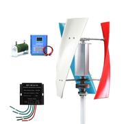 BAOJUHUIKANG 24V, Vertical Wind Turbine Generator, 4000W 12V-220V 3 Blades No Noise Magnetic Levitation Upright Wind Generator with Controller, for Outdoor Garden 12V