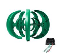 BAOJUHUIKANG 48V, 2M/S Wind Speed Starting 2000W Vertical Axis Wind Turbine Generator, 5 Blades Wind Turbine Kit with Controller for Home, Camping(12V-220V)