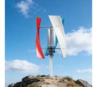 BAOJUHUIKANG 48V, 8000W Vertical Axis Wind Turbine Generator, Low Noise Low Start Wind Speed 12V 24V 48V 220V Windmill Off Grid System with MPPT Charger