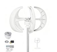 BAOJUHUIKANG 48V,Compact Vertical Axis Wind Generator 8000W 12V-220V Quiet Operation, Ideal for Rvs, Boats & Small Residential Use with MPPT Controller 48V