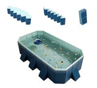 BAOJUHUIKANG 4m,Large Non Inflatable Rectangular Swimming Pool on The Ground, Adult Backyard Swimming Pool, Oversized And Thickened, Easy To Assemble Suitable for Courtyard Terraces