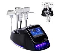 BAOJUHUIKANG 5D 6 Probe Whole-Body Fat Burning Weight Loss Machine 80K Cavitation Body Slimming Machine with 7-Inch LED Display Screen (200W 50HZ)