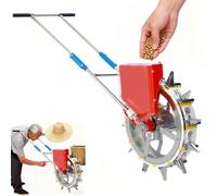 BAOJUHUIKANG 7 mouths, Fully Automatic Small Manual Seed Spreader Adjustable Garden Sowing Machine with Transparent Hopper Outdoor Precision Agriculture Seedling Machine