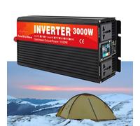 BAOJUHUIKANG 72V to 220V,Small Portable Car Power Inverter,3000W Pure Sine Wave Inverterwith LCD Display 2 AC Outlets, 12V 24V 48V 60V 72V DC To 110V/220V AC Converter for Rvs, Campers