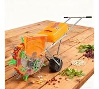 BAOJUHUIKANG 8 mouths, Metal Precision Garden Seeder Multi-Function Corn Cotton Soybean Peanut Planter, for Garden Agricultural, No Pressure Wheels, 7 Mouths