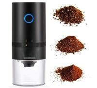 BAOJUHUIKANG Black,Portable Coffee Grinder Small, Coffee Bean Grinder Electric with Multi Grind Settings for Press, Cold Brew, Moka Pot, Pour Over, Espresso Machine