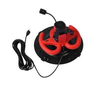 BAOJUHUIKANG Concrete Smoothing Polishing Machine, 4980W Electric Concrete Trowel Machine Concrete Mixer, 6 Gears Wall Polisher Wall Cement Kit Wall Plasterer (Red)