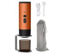 BAOJUHUIKANG Orange,72W Mini Espresso Machine, Portable Espresso Machine with 7800Mah Battery, Self Heating, Suitable for Home, Travel, And Office Use