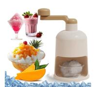 BAOJUHUIKANG Small Manual Crank Mud Making Machine, Portable Snow Cone Making Machine with 2 Ice Trays, Easy To Operate, Suitable for Outdoor Picnics at Home