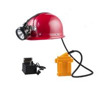 BAOJUHUIKANG Super Bright LED Mining Headlamp - Rechargeable Waterproof Hard Hat Cap Light, Explosion-Proof Underground Miner Lamp for Tunnel, Coal Mine, Construction Work