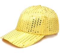 BAOKELAN Sequin Baseball Hat for Girls Boys Hip Hop Sun Caps Gold