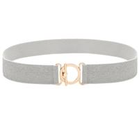 BAOKELAN Stretchy Skinny Belts for Women Elastic Waist Belts for Dresses Silver Gold 80cm/32in