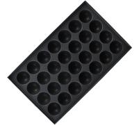 Baokuan 28 Holes Takoyaki Grill Pan Meatball Baking Pan Egg Mold Tray Kitchen Cooking Accessory for Octopus Balls Pancake Making