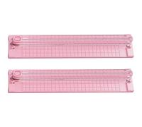 Baokuan 2pcs/set Portable A3 Paper Cutter Trimmer Mini Paper Cutter Scrapbooking Tool with Safeguard for Craft Paper Cardstock