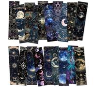Baokuan 30 Pieces Tarot Bookmarks Bulk Black Aesthetic Page Markers Assorted Party Favor Journal Paper Bookmarks for Women School Students Teachers Friend Club Gift