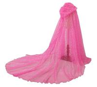 Baokuan Full Length Hooded Cloak Unisex Adult Halloween Fancy Dress Cape Hoodie Shiny Long Cloak with Hood Wizard Fancy Dress Robe Sparkly Gowns Carnival Halloween Cosplay Costume