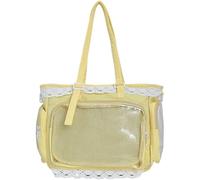 Baokuan Japanese Style Lace Ita Bag Clear Display Itabag Large Capacity Anime Tote Bag Jk Shoulder Crossbody Handbag Gift for Girls