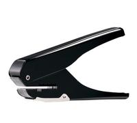 Baokuan Metal Oval Single Hole Puncher Durable Ellipse Hole Punch 4 * 15mm Hand Held Oval Hole Paper Puncher for Id Card Receipt