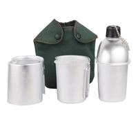 Baokuan Military Canteen Army Canteen Wwii Us G.i. Style Canteen Kit with Aluminum Cup Stove for Hiking Backpacking Camping