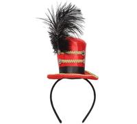 Baokuan Ringmaster Hat Mini Hat Headband Fascinator Showman Headband for Circus Costume Accessories for Adult