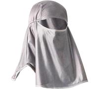 Baokuan Safety Full Face Protective Shield Visor Radiation Protective Silver Fiber Knitted Fabric Head Cover Computer, Wifi Emf Shielding Head Hood