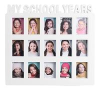 Baokuan School Years Photo Frames Moment Student Keepsake Frame Children Campus 15 Pictures Display Collage Frame Kids Memory Gift
