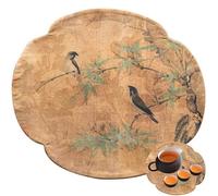 Baokuan Vintage Tea Towel Desk Decorative Tea Ceremony Tea Towel Chinese Style Tea Towel Tableware Mats Elegant Tea Cloth for Home Decor