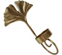 Baokuan Wall Sconce Candle Holder, Gold Wall-mount Metal Candle Sconces, Leaf Design Tea Light Candle Holder Wall Art Decor for Home Office Farmhouse