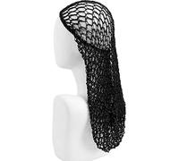 Baokuan Women Crochet Hair Snood with Elastic Edge Long Hair Net Head Cover Hair Care Nightcap Mesh Pocket Wrap Dreadlock Headwear