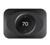 BAOKZZOM Nest Thermostat Wall Plate Cover Compatible with Google Nest Learning Thermostat (4th Gen), Practical Nest Learning Thermostat 4 Trim Kit Accessory, Snap fit Design (Black, 1 Pack)