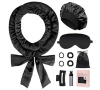 Baolivi 10 PCS Satin Heatless Curls Hair Curlers No Heat, 70" Heatless Hair Curler Overnight Curls - No Heat Overnight Curlers for Long Hair Volume, Heatless Curling Gift Set for Women - Black