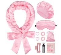 Baolivi 10 PCS Satin Heatless Curls Hair Curlers No Heat, 70" Heatless Hair Curler Overnight Curls - No Heat Overnight Curlers for Long Hair Volume, Heatless Curling Gift Set for Women - Pink